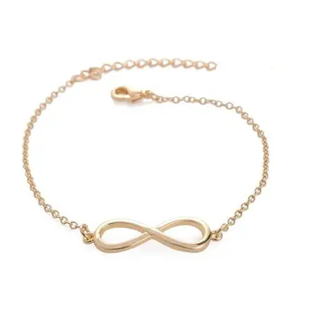 Simple Horizontal Infinity Infinite Bracelet Minimalist Geometric Number Figure 8 Eight Shaped Charm Chain Bracelets
Simple Horizontal Infinity Infinite Bracelet Minimalist Geometric Number Figure 8 Eight Shaped Charm Chain Bracelets
