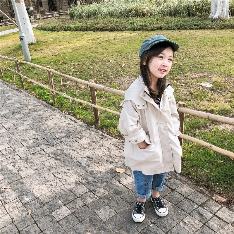 2019 Spring New Arrival korean style cotton pure color fashion windbreak all-match hooded long coat for cute sweet baby girls
2019 Spring New Arrival korean style cotton pure color fashion windbreak all-match hooded long coat for cute sweet baby girls