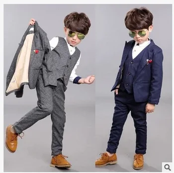 Suits & Blazers Children's Clothing spring autumn outfit boy's suit+pant+vest three pieces suits whole sale 100-160cm hot 2017
Suits & Blazers Children's Clothing spring autumn outfit boy's suit+pant+vest three pieces suits whole sale 100-160cm hot 2017