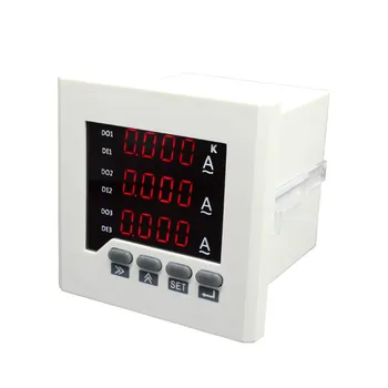 Three phase intelligent digital display current meter upper and lower limit relay alarm
Three phase intelligent digital display current meter upper and lower limit relay alarm