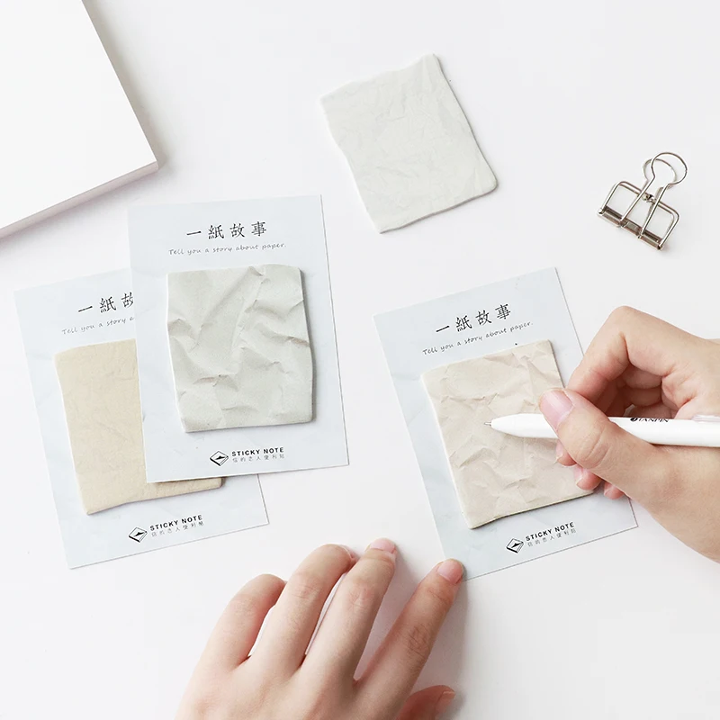 4 pcs Goffered paper sticky note Creping memo pad Decoration scrapbook Comment Message Stationery Office School supplies A6835
4 pcs Goffered paper sticky note Creping memo pad Decoration scrapbook Comment Message Stationery Office School supplies A6835