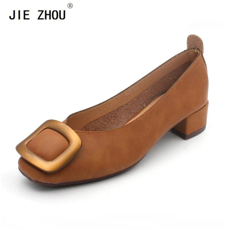 Square Toe High Heels Women Pumps Soft PU Leather Concise Women Low Heels Slip On Metal Decoration Casual Women Shoes
Square Toe High Heels Women Pumps Soft PU Leather Concise Women Low Heels Slip On Metal Decoration Casual Women Shoes