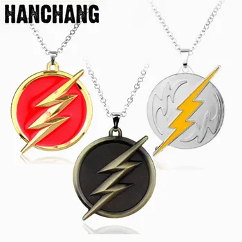HANCHANG Jewelry Marvel Comics Superhero The Flash Flashman Pendant Necklace Lighting Logo Metal Badge Necklace Gifts
HANCHANG Jewelry Marvel Comics Superhero The Flash Flashman Pendant Necklace Lighting Logo Metal Badge Necklace Gifts