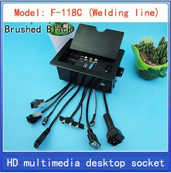 Tabletop socket /hidden/ multimedia information outlet box/network RJ45 HDMI video Audio VGA USB interface desktop socket F-118C
Tabletop socket /hidden/ multimedia information outlet box/network RJ45 HDMI video Audio VGA USB interface desktop socket F-118C