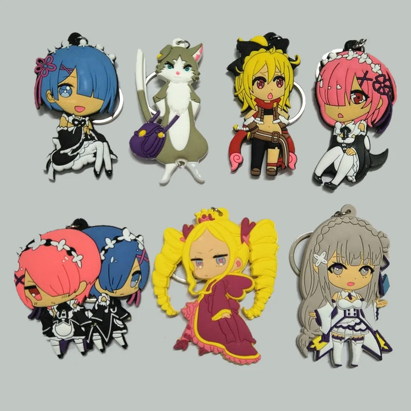 2018 New RE Zero Keychain Pendant Cute Cartoon Soft PVC Key Chain 7 Styles Jewelry Souvenirs Gift key Ring
2018 New RE Zero Keychain Pendant Cute Cartoon Soft PVC Key Chain 7 Styles Jewelry Souvenirs Gift key Ring