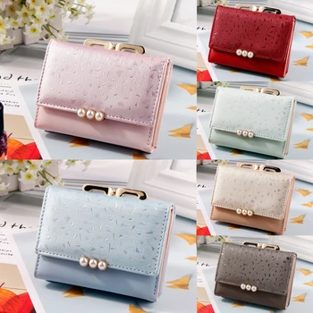 Elegant Lady Fresh PU Leather Pearl Clip 7 Color Mini Wallet Card Coin Purse Change Holder Clutch Bag
Elegant Lady Fresh PU Leather Pearl Clip 7 Color Mini Wallet Card Coin Purse Change Holder Clutch Bag