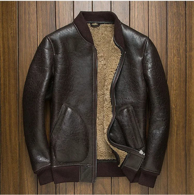 Luxury fashion new man genuine natural real sheepskin leather woolen shearling coat double face airforce pilot jackets brown 4xl
Luxury fashion new man genuine natural real sheepskin leather woolen shearling coat double face airforce pilot jackets brown 4xl