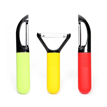 3-Piece Fruit & Vegetable Peeler Set, Razor-sharp Stainless Steel Blade with Silicone Handle - Ultra Durable Kitchen Gadget
3-Piece Fruit & Vegetable Peeler Set, Razor-sharp Stainless Steel Blade with Silicone Handle - Ultra Durable Kitchen Gadget
