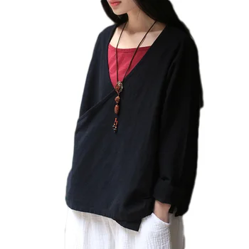 2019 new roupas women's kimono cardigan cotton and linen blouse spring shirts long sleeve clothes off shoulder top retro
2019 new roupas women's kimono cardigan cotton and linen blouse spring shirts long sleeve clothes off shoulder top retro