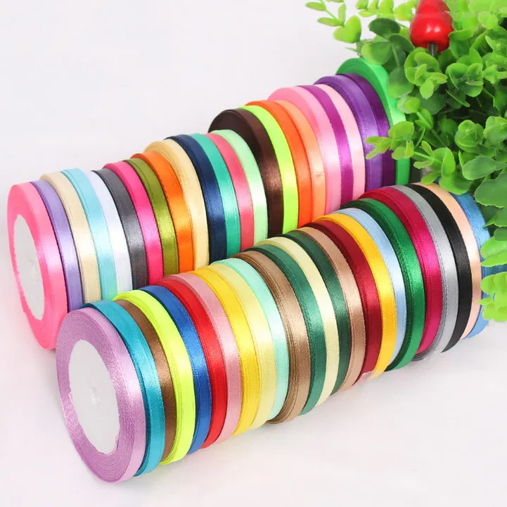 22 Meters Lone 0.6cm Single Face Satin Ribbon Wholesale gift packing Wedding Crafts Christmas White Pink Red Black DIY Ribbons
22 Meters Lone 0.6cm Single Face Satin Ribbon Wholesale gift packing Wedding Crafts Christmas White Pink Red Black DIY Ribbons