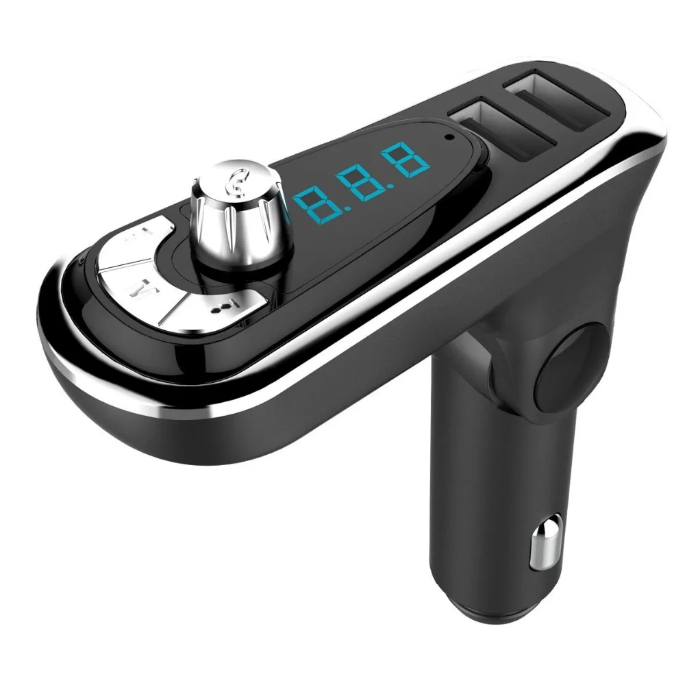 AGETUNR T16 New Bluetooth Car Kit handsfree Set FM Transmitter MP3 music Player 5V 2.1A USB Car charger Support Micro SD &U disk
AGETUNR T16 New Bluetooth Car Kit handsfree Set FM Transmitter MP3 music Player 5V 2.1A USB Car charger Support Micro SD &U disk