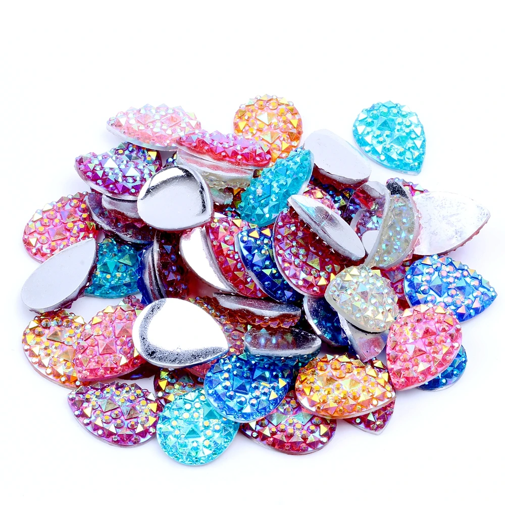 Tear Drop 13x18mm 40pcs 7 Colors Flatback Resin Rhinestones Non Hotfix Glue On Beads DIY Scrapbooking Crafts Jewelry Accessories
Tear Drop 13x18mm 40pcs 7 Colors Flatback Resin Rhinestones Non Hotfix Glue On Beads DIY Scrapbooking Crafts Jewelry Accessories