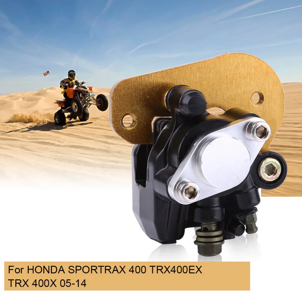 Car-Styling Rear Brake Caliper Assembly ATV Rear Brake Caliper For HONDA SPORTRAX 400 TRX 400EX TRX 400X 05-14 With Pads