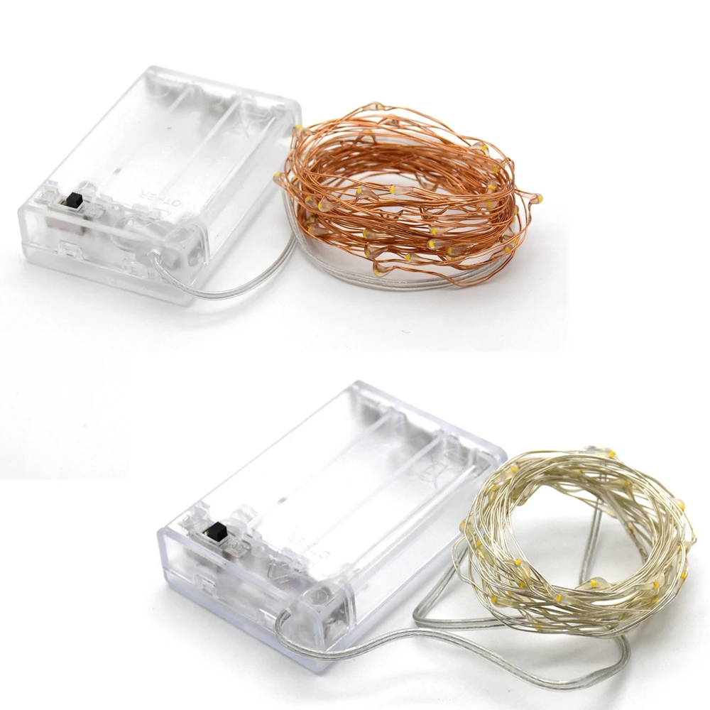 LED String Light 10M 5M 3M 2M Silver Copper Wire Battery Decorative Fairy Lights Garland Home Christmas Wedding Party Decoration
LED String Light 10M 5M 3M 2M Silver Copper Wire Battery Decorative Fairy Lights Garland Home Christmas Wedding Party Decoration