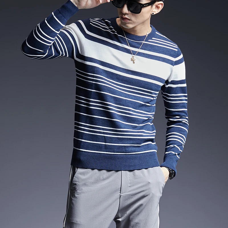 2019 New Fashion Brand Sweater For Mens Pullovers Striped Slim Fit Jumpers Knitwear Warm Winter Korean Style Casual Mens Clothes
2019 New Fashion Brand Sweater For Mens Pullovers Striped Slim Fit Jumpers Knitwear Warm Winter Korean Style Casual Mens Clothes
