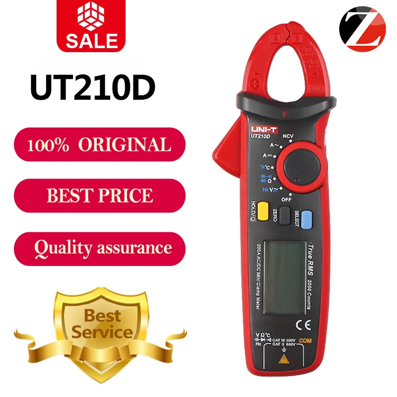 UNI-T Top-Rate UT210D Digital Clamp Meter Temperature Measurement UT210D Auto Range AC/DC Current Voltage Multimeter UT210D
UNI-T Top-Rate UT210D Digital Clamp Meter Temperature Measurement UT210D Auto Range AC/DC Current Voltage Multimeter UT210D