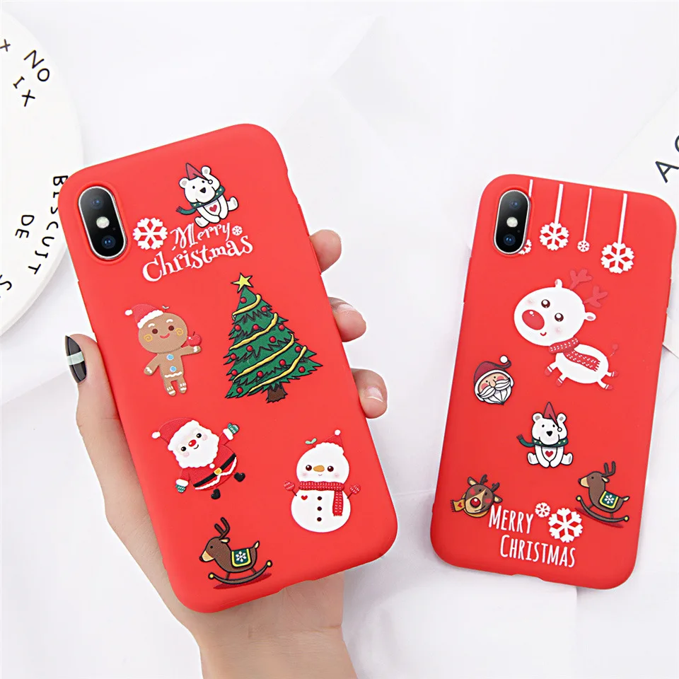 Lovebay Phone Case For iPhone 6 6s 7 8 Plus X XR XS Max Cute Cartoon Letter Deer Smiley Face Soft TPU For iPhone 5 5S SE Cover - Cartoon Ovely Santa Claus Elk Christmas iPhone XR iPhone 6 Plus iPhone 6 iPhone XS iPhone 6s iPhone 7 iPhone XS MAX iPhone 5s iPhone 7 Plus iPhone X iPhone SE iPhone 8 iPhone 5 iPhone 6s plus iPhone 8 Plus Fitted Case Yes Dirt-resistant Anti-knock Marble Cute Patterned Animal Exotic 4.0 4.7 5.5 5.8 inch Apple iPhones lovebay For Apple iphone 5 5s SE 6 6s Plus For Apple iphone 7 8 Plus For Apple iphone X Cute Cartoon Ovely Santa Claus Elk Christmas Painted Fashion Soft TPU Full Cover Fundas High Quality Soft TPU Luxury Fashion Retro Vintage Deluxe Mobile Phone Case Gift for women man Girl Boy Dirt-Resistant Anti-Knock Shockproof Protective Coque