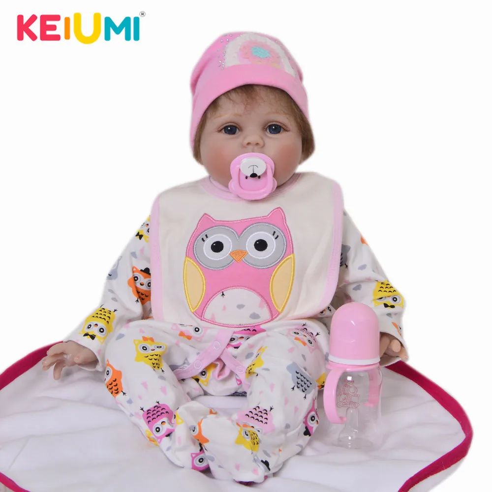 Lifelike 55 cm Cute Dolls Reborn Babies Soft Silicone Vinyl Newborn Dolls Baby Toys For Fashion Children Birthday Best Gifts
Lifelike 55 cm Cute Dolls Reborn Babies Soft Silicone Vinyl Newborn Dolls Baby Toys For Fashion Children Birthday Best Gifts