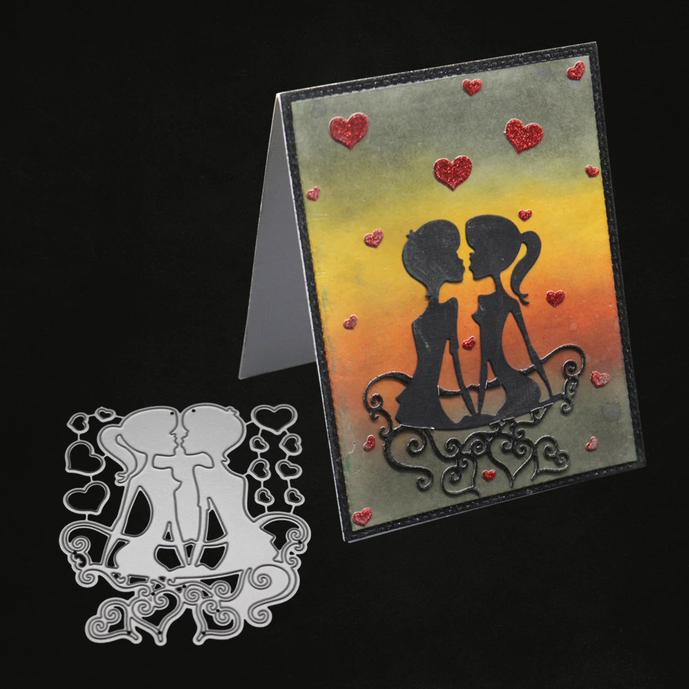 Couple Kissing Love Metal Cutting Dies For DIY Fustelle Metalliche Per Scrapbooking Embossing Paper Cards Making Decorative New
Couple Kissing Love Metal Cutting Dies For DIY Fustelle Metalliche Per Scrapbooking Embossing Paper Cards Making Decorative New