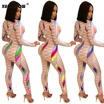 XUANSHOW 2018 Women's Jumpsuits Elegant Colorful Long Sleeve Round Neck Slim Bodycon Ladies Overalls Sexy Club Female Rompers
XUANSHOW 2018 Women's Jumpsuits Elegant Colorful Long Sleeve Round Neck Slim Bodycon Ladies Overalls Sexy Club Female Rompers