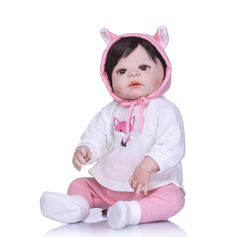 56CM Reborn Doll Toy Full Body Silicone 3D Lifelike Jointed Newborn Doll Gift Playmate M09
56CM Reborn Doll Toy Full Body Silicone 3D Lifelike Jointed Newborn Doll Gift Playmate M09