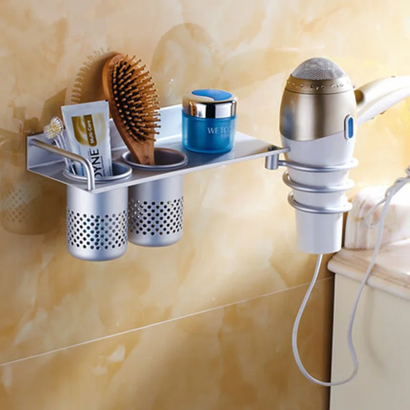 Wall Mounted Hair Dryer holder Comb bathroom Debris storage rack Hairdryer Support Holder Organizer corner shelf
Wall Mounted Hair Dryer holder Comb bathroom Debris storage rack Hairdryer Support Holder Organizer corner shelf