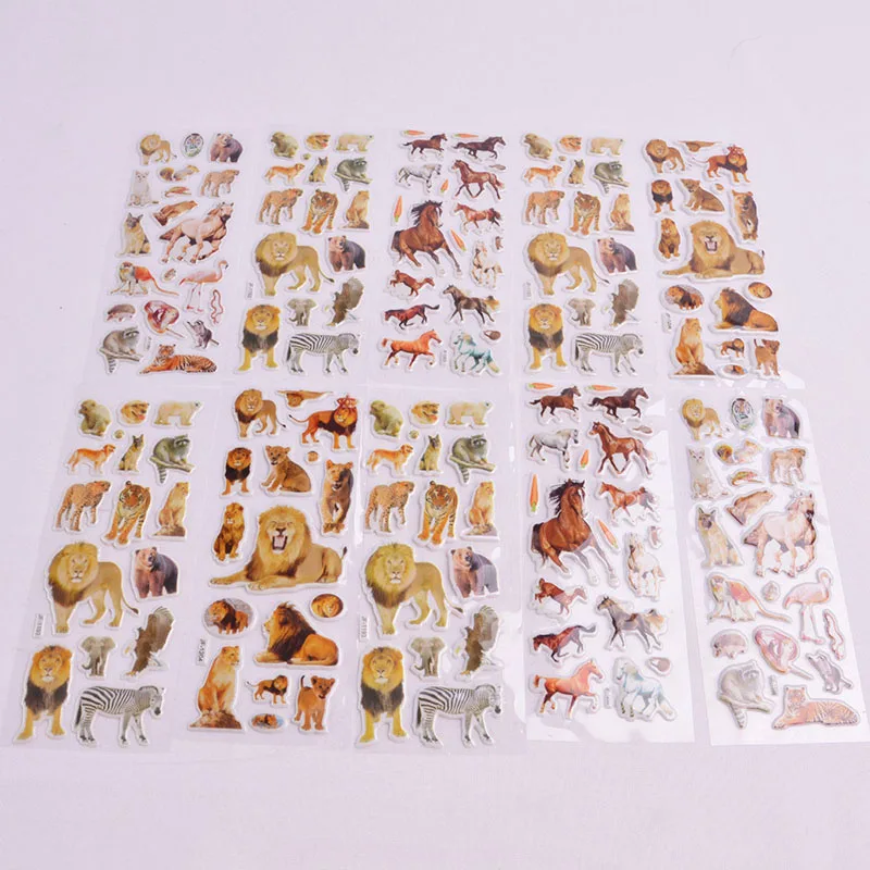 5 Sheets Wildlife Wild Animal Bubble Stickers Decorative Laptop Cartoon Bubble Cute Animal Stickers Classic Toys for Kids
5 Sheets Wildlife Wild Animal Bubble Stickers Decorative Laptop Cartoon Bubble Cute Animal Stickers Classic Toys for Kids