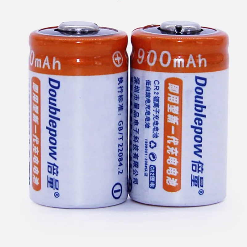 Новый 2 предмета CR2 3V 900 мА/ч LiFePO4 Перезаряжаемые Батарея Polaroid мультиметр