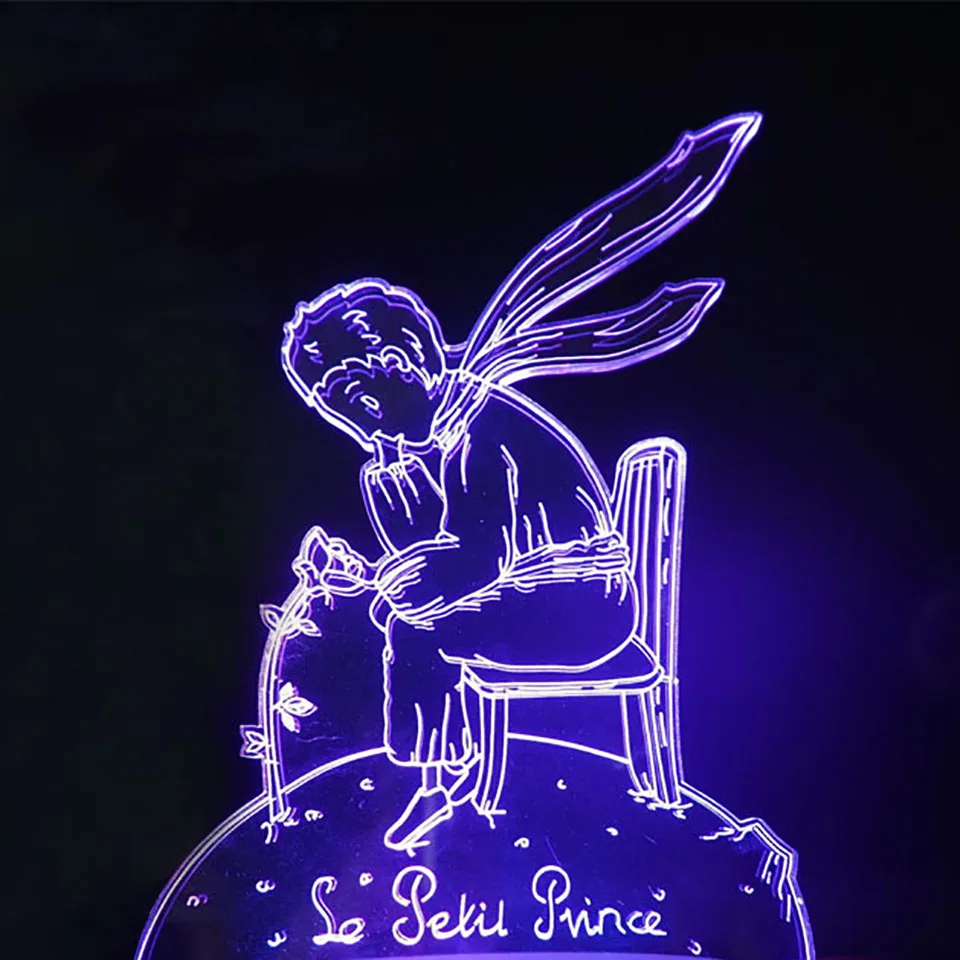 3D Usb Touch Button Nightlight 7 Color Changing Little Prince Boy Rose Flower Shape Table Lamp Led Baby Sleep Lighting Kid Gifts
3D Usb Touch Button Nightlight 7 Color Changing Little Prince Boy Rose Flower Shape Table Lamp Led Baby Sleep Lighting Kid Gifts