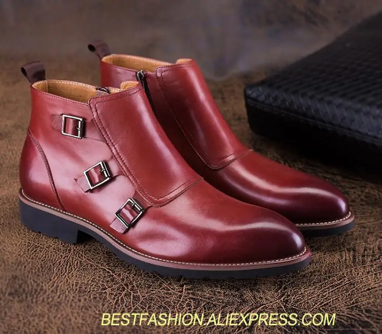 Ankle boots men's dress shoes genuine leather buckle strap high top casual shoes flats vintage handsome roman martin boots
Ankle boots men's dress shoes genuine leather buckle strap high top casual shoes flats vintage handsome roman martin boots