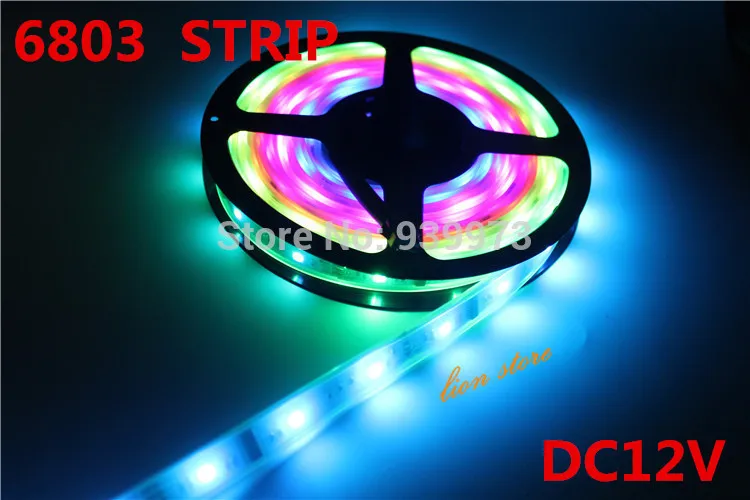 5 м 6803 IC 5050 цифровая RGB полоса 150LED IP67 трубка Водонепроницаемая мечта волшебный