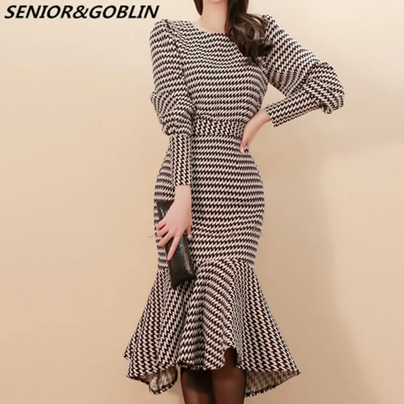 2019 Winter Fashion Outfits Women Mermaid Skirt Office 2 Piece Set Spring Lady Houndstooth Long Sleeve Bodycon Sexy Ruffle Suits
2019 Winter Fashion Outfits Women Mermaid Skirt Office 2 Piece Set Spring Lady Houndstooth Long Sleeve Bodycon Sexy Ruffle Suits
