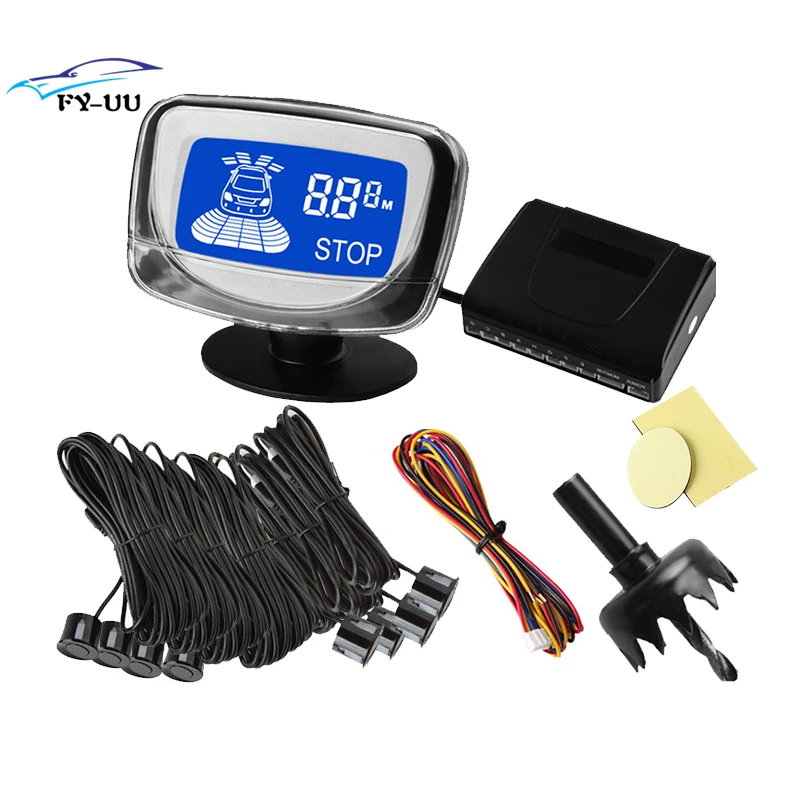 Black Color Rear and Front View Car Parking Sensors with LCD Display Monitor Waterproof FreeShipping
Black Color Rear and Front View Car Parking Sensors with LCD Display Monitor Waterproof FreeShipping