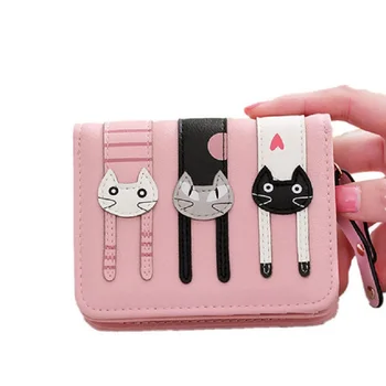 Lady Cat Lovely Short Wallet PU Leather Women Wallet Women Leather Zipper Luxury Short Credit Card Holder Wallets cartera mujer
Lady Cat Lovely Short Wallet PU Leather Women Wallet Women Leather Zipper Luxury Short Credit Card Holder Wallets cartera mujer