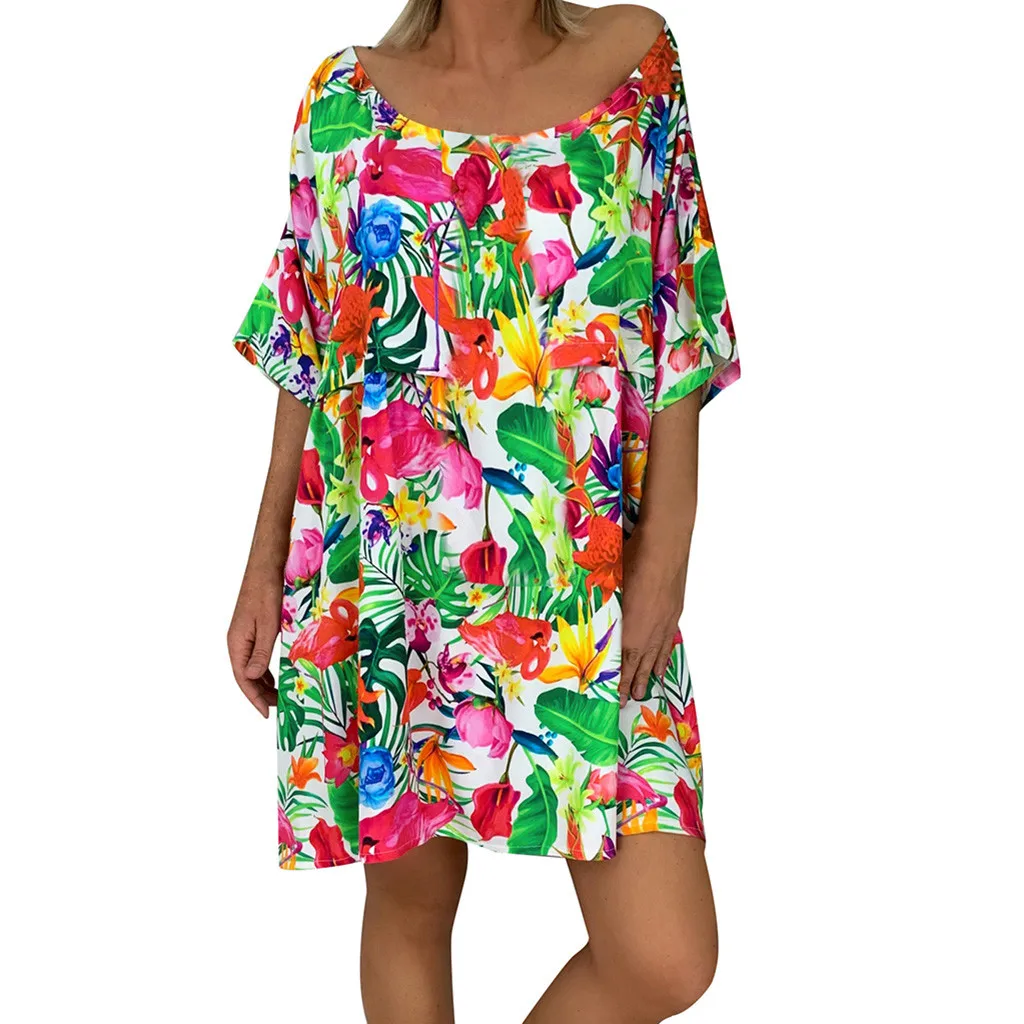 Sexy Casual Summer Beach Dress Floral Womens Ladies Loose Floral Print Half Sleeve Mini Dress Summer Dress Drop Shipping
Sexy Casual Summer Beach Dress Floral Womens Ladies Loose Floral Print Half Sleeve Mini Dress Summer Dress Drop Shipping