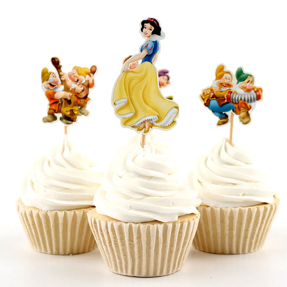 24pcs Cartoon Snow White Seven Dwarfs Cupcake Toppers Pick Cute Princess Girl Boy Kids Birthday Party Supplies Cake Decoration
24pcs Cartoon Snow White Seven Dwarfs Cupcake Toppers Pick Cute Princess Girl Boy Kids Birthday Party Supplies Cake Decoration