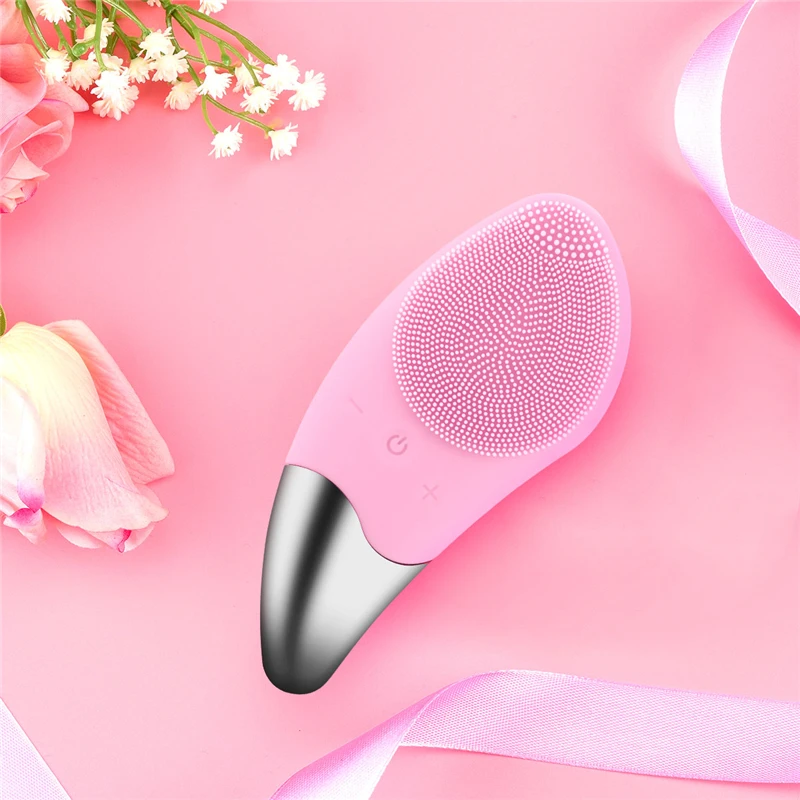 Mini Silicone Electric Facial Cleansing Washing Brush Deep Pore Cleanser Remove Make-up Residue Dry And Wet Face Cleaning Brush Mini Silicone Electric Facial Cleansing Washing Brush Deep Pore Cleanser Remove Make-up Residue Dry And Wet Face Cleaning Brush