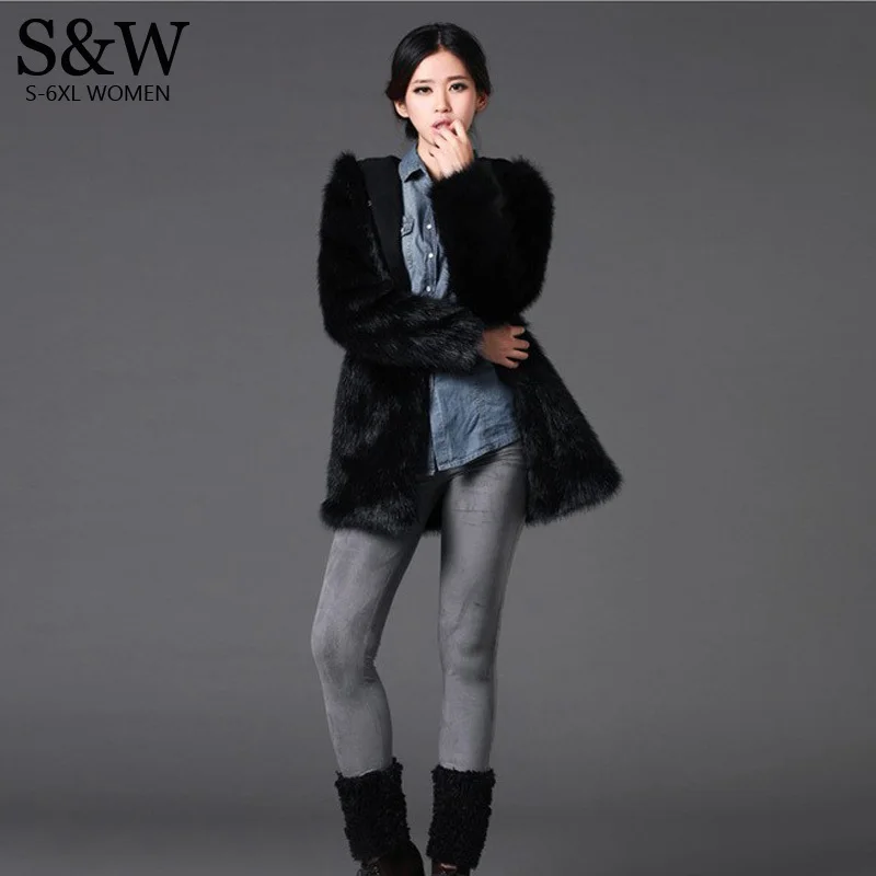 Fashion Autumn Women's Hooded Medium-long Fur Coat Faux Rabbit Fur Jacket Outerwear Plus Size S-4XL 5XL White / Black Overcoat
Fashion Autumn Women's Hooded Medium-long Fur Coat Faux Rabbit Fur Jacket Outerwear Plus Size S-4XL 5XL White / Black Overcoat