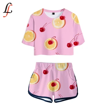 Funny Fruit Harajuku 3D Modis Hot Sexy Two Piece Sets Soft T-shirt and Elastic Shorts Pocket Kpop New Fashion Sexy Style Tops
Funny Fruit Harajuku 3D Modis Hot Sexy Two Piece Sets Soft T-shirt and Elastic Shorts Pocket Kpop New Fashion Sexy Style Tops