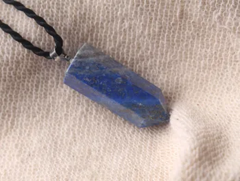 Natural lapis lazuli Quartz crystal Stone Point Pendant Necklace Healing natural stones and minerals
Natural lapis lazuli Quartz crystal Stone Point Pendant Necklace Healing natural stones and minerals
