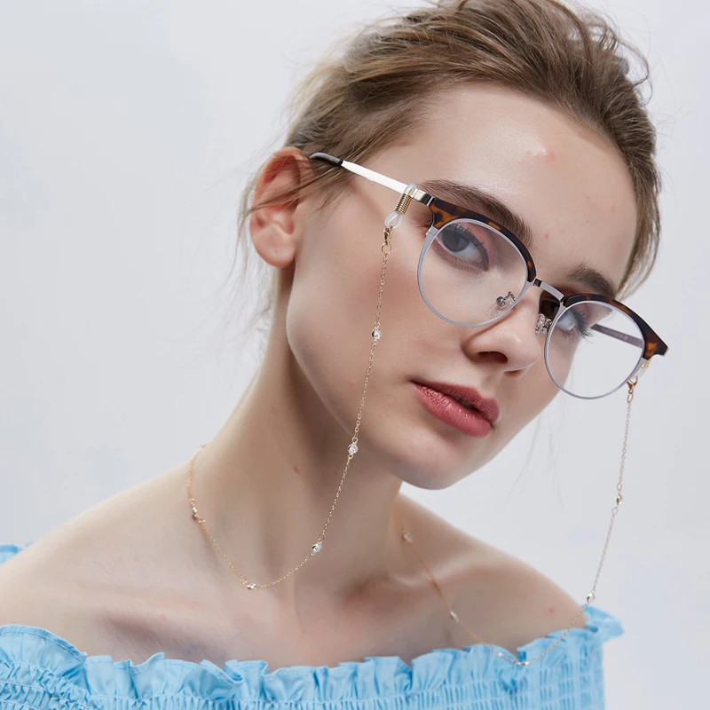 Gold Plated Crystal Beads Link Chain Eyeglasses Chains for Reading Glasses Cord Sunglasses Strap Holder Neck Band Accessories
Gold Plated Crystal Beads Link Chain Eyeglasses Chains for Reading Glasses Cord Sunglasses Strap Holder Neck Band Accessories