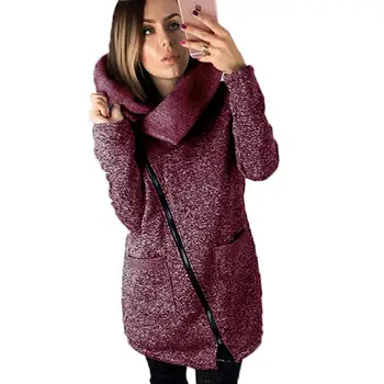 New Autumn Winter Coat Women Turtleneck Side Zipper Coat Women Warm Solid Color Outwear Plus Size Tops WS2749E
New Autumn Winter Coat Women Turtleneck Side Zipper Coat Women Warm Solid Color Outwear Plus Size Tops WS2749E