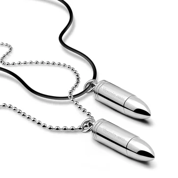 Personality Solid 925 Silver Bullet Pendant Necklace New Fashion necklace Sterling Silver Men Rock Hip-hop Style Man Jewelry
Personality Solid 925 Silver Bullet Pendant Necklace New Fashion necklace Sterling Silver Men Rock Hip-hop Style Man Jewelry