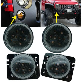 Smoke Lens Amber LED Turn signal lights White halo Ring for Jeep wrangler JK LED Side Marker Lamp
Smoke Lens Amber LED Turn signal lights White halo Ring for Jeep wrangler JK LED Side Marker Lamp