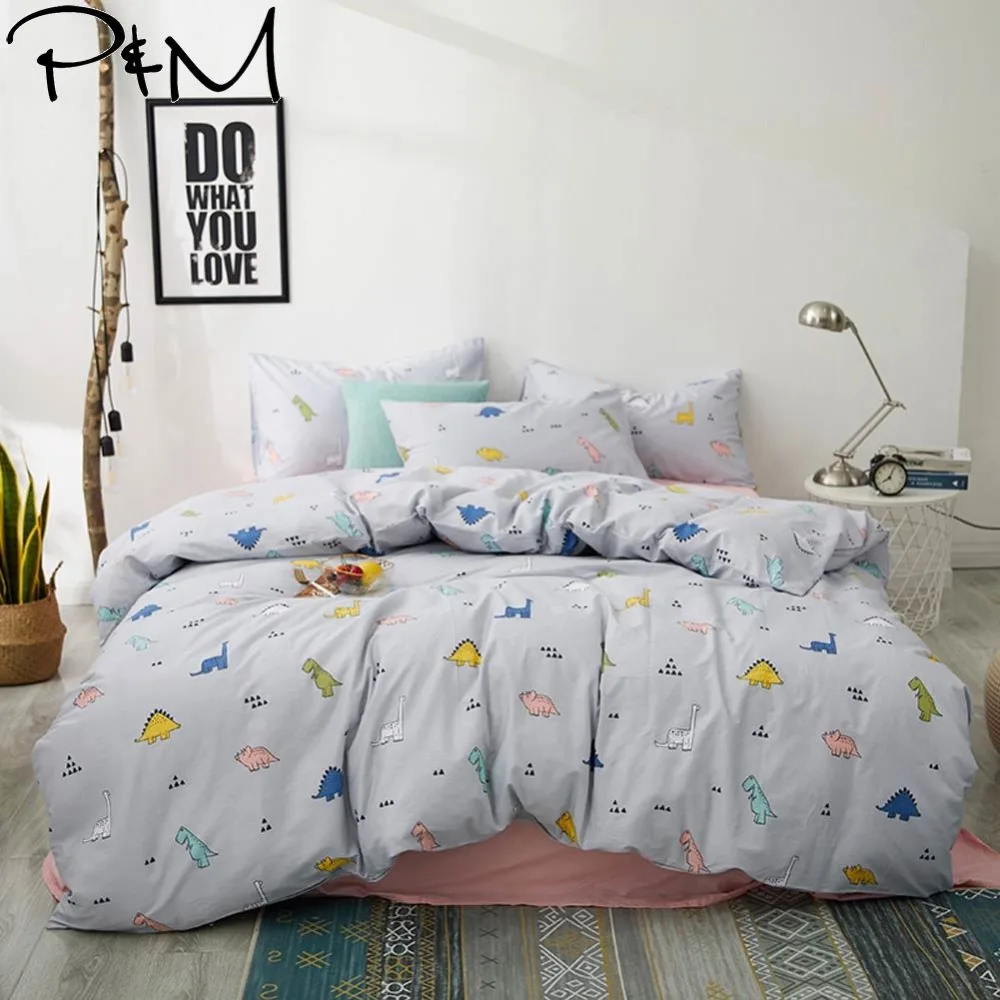2019 PAPA&MIMA Cartoon Dinosaurs Grey Bedding Set Duvet Cover Set 3/4pcs Twin Queen King Customize Size Cotton Bedlinens
2019 PAPA&MIMA Cartoon Dinosaurs Grey Bedding Set Duvet Cover Set 3/4pcs Twin Queen King Customize Size Cotton Bedlinens