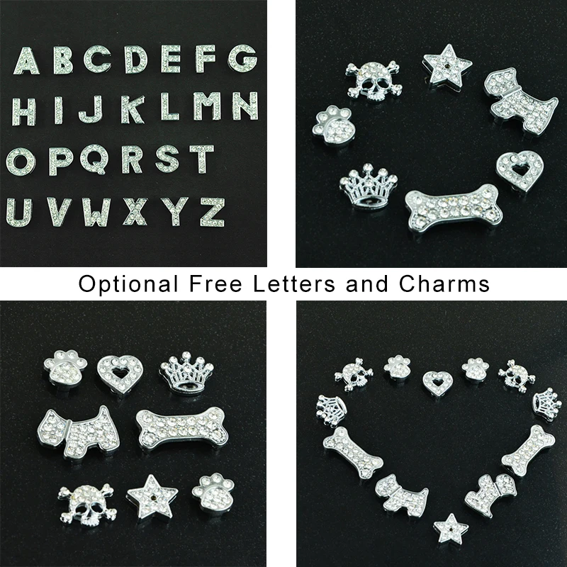 (26 Pieces/Lot)Wholesale 26 Pieces 10 mm Rhinestone Slide Letters Charms DIY Accessory for Pet Collars
(26 Pieces/Lot)Wholesale 26 Pieces 10 mm Rhinestone Slide Letters Charms DIY Accessory for Pet Collars