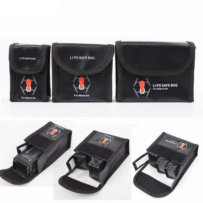 Battery Protective Case Storage Bag LiPo Explosion-proof Safe Bag for dji mavic air Accessory For DJI MAVIC AIR Battery Bag
Battery Protective Case Storage Bag LiPo Explosion-proof Safe Bag for dji mavic air Accessory For DJI MAVIC AIR Battery Bag