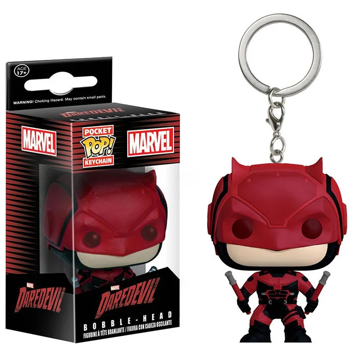 Pop Marvel Super Hero Daredevil Pocket Pop Keychain Vinyl Action Figures Bobble Head Q Edition Kids Toy Keychain With Retail Box
Pop Marvel Super Hero Daredevil Pocket Pop Keychain Vinyl Action Figures Bobble Head Q Edition Kids Toy Keychain With Retail Box