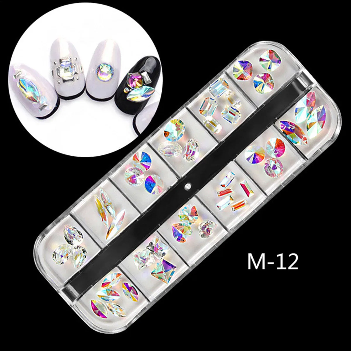 Nail Clear Bead Sharp Mini Diamond Shining DIY Nail Rhinestones Crystal Gemston Need Glue Art Decoration AB Clear Beads 12 Style
Nail Clear Bead Sharp Mini Diamond Shining DIY Nail Rhinestones Crystal Gemston Need Glue Art Decoration AB Clear Beads 12 Style