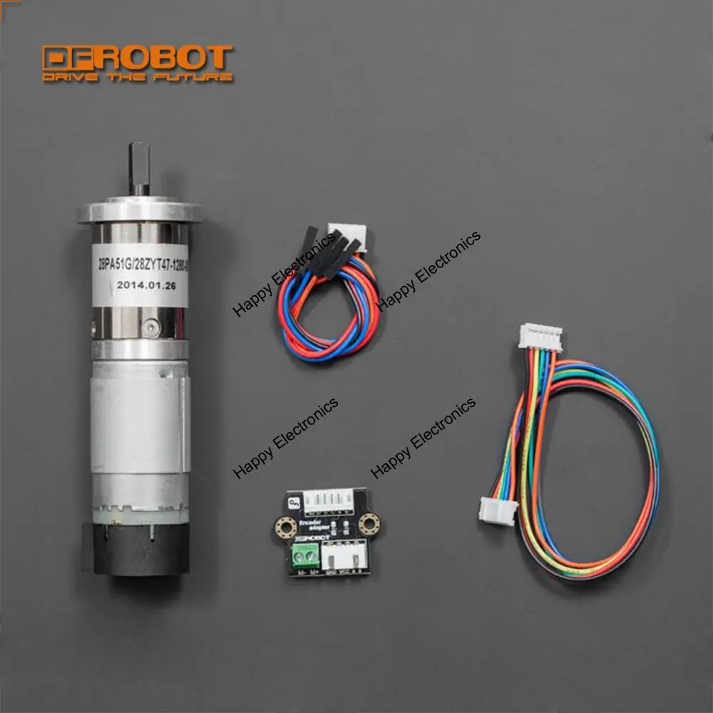 DFRobot 12V Low noise DC Gear Motor, 146RPM 1.0N*m With 51:1 reducer + 13PPR Encoder for competition or harsh environments robot
DFRobot 12V Low noise DC Gear Motor, 146RPM 1.0N*m With 51:1 reducer + 13PPR Encoder for competition or harsh environments robot